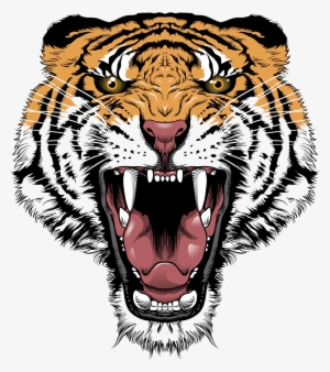 Tiger Face Transparent Png - Tiger Tattoo Design Png #824509
