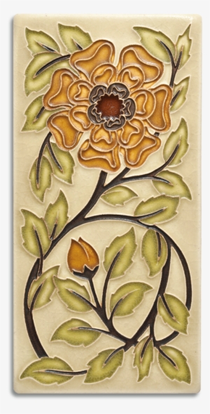 Tudor Rose, Ecru - Blue #826094