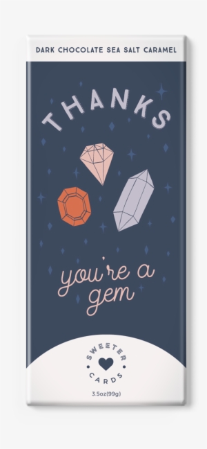 Thanks, You're A Gem<br>dark Chocolate Sea Salt Caramel - Chocolate #827078