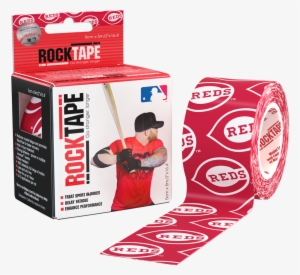 2" Cincinnati Reds - Rocktape Black Logo #827572