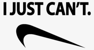 Nike Parody T-shirt Shirt - Just Cant Nike Logo #827624