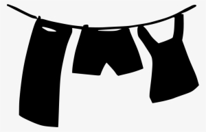 Download Png - Washing Line Clipart #828617