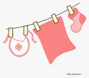 Baby Clothes Line Png - Clip Art #828697