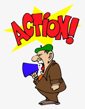 Man, Person, Shouting, Action, Director, Producer - Actions Speak Louder Than Words Clip Art #828917