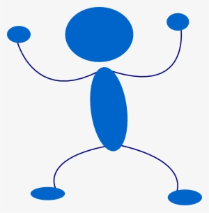 Stickman Stick Figure Angry Yelling - Angry Blue Stick Figure #828991