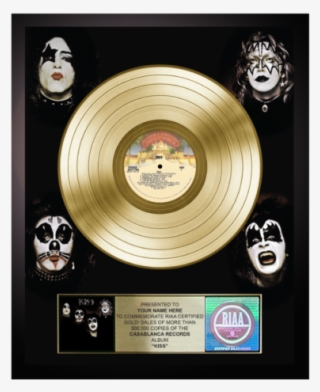 Personalized Kiss Gold Record Award - Kiss Kiss 1974 #8201530