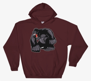 Gorilla Angry Felpa Con Cappuccio - Sweatshirt #8201574