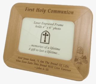First Communion Maple Wood Photo Frame Gift Image - Bar Soap #8201830