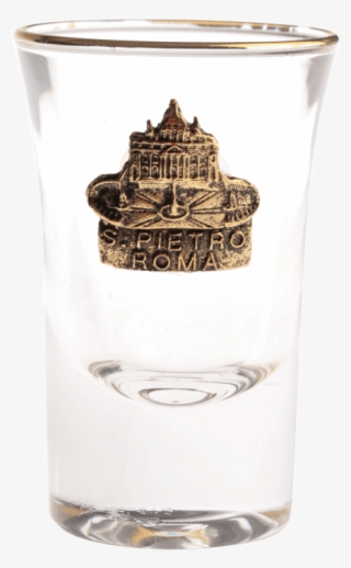 Small Glass With A Gold Plaque - Alcoholic Beverage #8201949