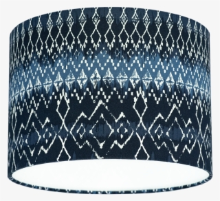 Quirk Indigo Batik Diamonds Navy Fabric Lamp Shade - Bangle #8203079