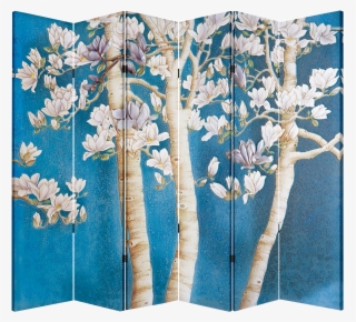 6 Panel Folding Screen Canvas Divider- Magnolia Tree - 典 图 壁画 工厂 直銷 店 #8203276
