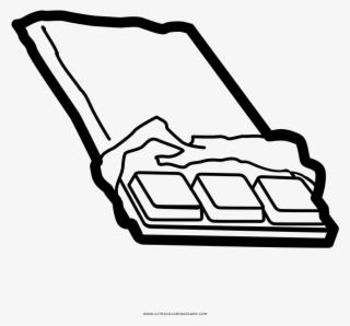 Candy Bar Coloring - Line Art #8203889