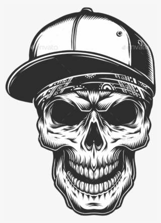 Collection Of Free Transparent Gangsta Download On - Skull With Cap #8204297