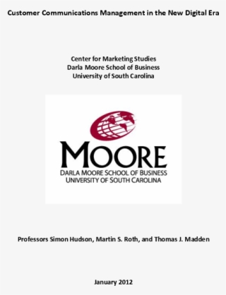 Pdf - Moore School Of Business #8204424