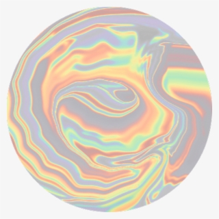 Orange Green Beige Blue Circle Swirl Marble Holo Rainbo - Circle #8205469