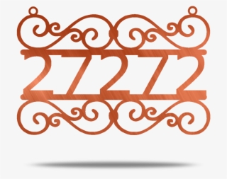 Swirl Address Customizable Metal Wall Sign - Surname #8205694