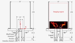 The Geometric Swirler Upstream Of The Bluff-body Consists - Diagram #8206080