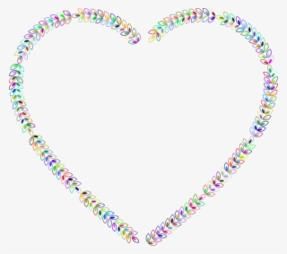 Heart Decorative Borders Flower Floral Design Computer - Floral Heart Outline #8206313