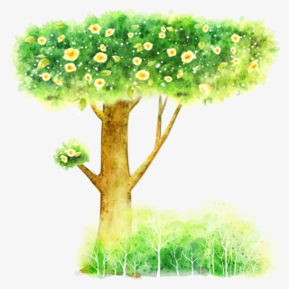 Cartoon Illustration Trees Transprent Png Free Download #8206614