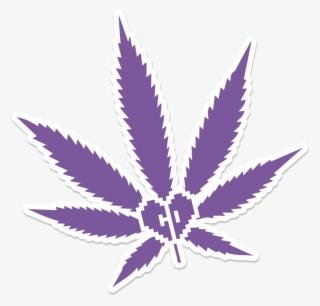 Get Stickers - Black And White Pot Leaf #8207450