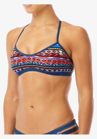 Tyr Women's Santa Fe Trinity Top - Santa Fe Trinity Top And Black Solid Mini Bikini Bottom #8207687