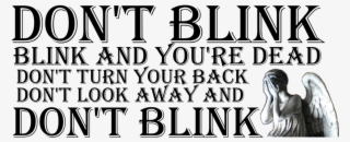 Dr Who Weeping Angel Don't Blink> - Domin Sport #8208136