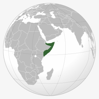 Location Of The Somalia In World Map For On - Horn Of Africa #8209546