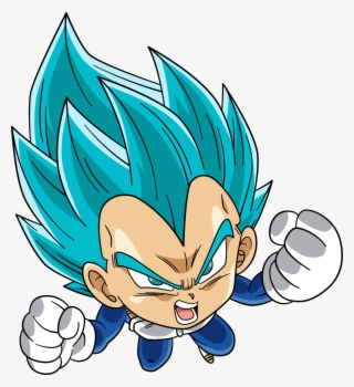 Goku Clipart Anime Chibi - Vegeta Super Saiyan Blue Chibi #8210249