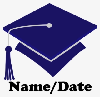 Personalized Navy Blue Graduation Cap - Love #8211304