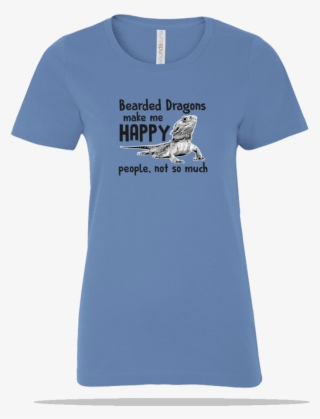 Bearded Dragon Happy Ladies Tee - Gordon Setter #8211565
