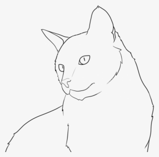 Drawing Line Art Coloring Book Printmaking Painting - Outline Cat Line ...