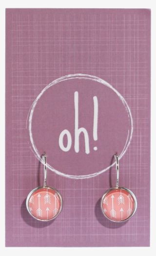 Pink Arrow Earrings - Earrings #8211861