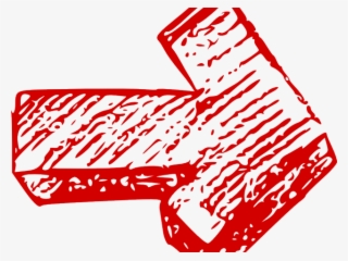 Drawn Arrow Crayon - Red Hand Drawn Arrow Icon #8211900