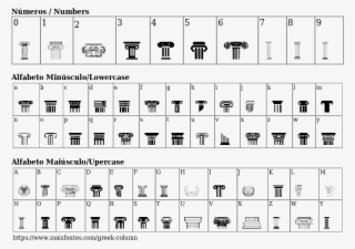 Font Details Greek Column - Bladi One Wide 4f Bold #8212063