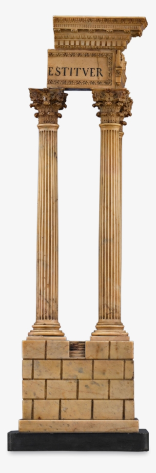 Grand Tour Souvenir Of Temple Of Vespasian And Titus - Column #8212201