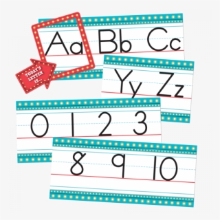 Marquee Alphabet Line Bulletin Board - Zaner Bloser Alphabet #8213851