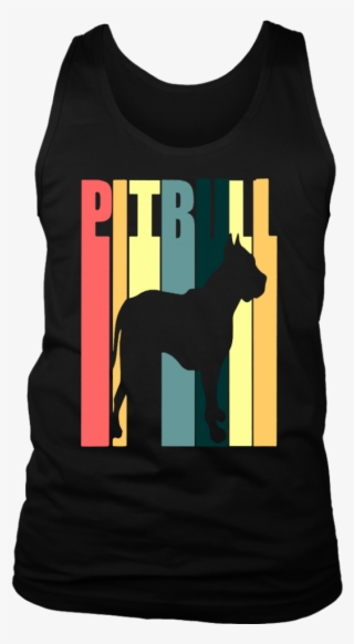 Pitbull Dog Vintage T-shirt, Retro Vintage Pitbull - Shirt #8216960