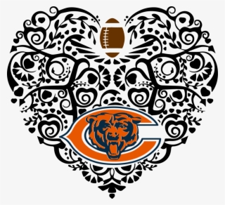 Bears Football Svg Digital Cut Files - Chinese Paper Cutting Heart #8217415