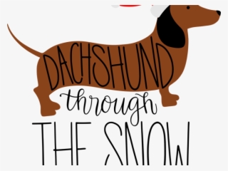 Dachshund Clipart Two - Dachshund Through The Snow Png #8217668