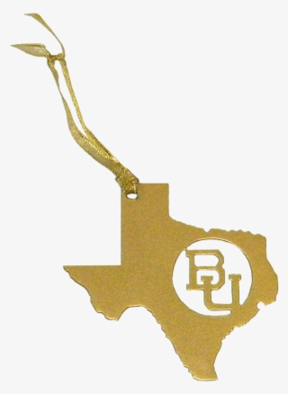 Texas Bu Baylor Christmas Ornament Gold - Emblem #8218542