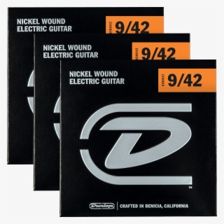 Jim Dunlop Pack De 3 Jeux Light 09-42 - Orange #8219261