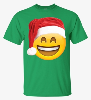 Emoji Christmas Shirt Smiley Face Santa Hat Family - Shirt #8219783