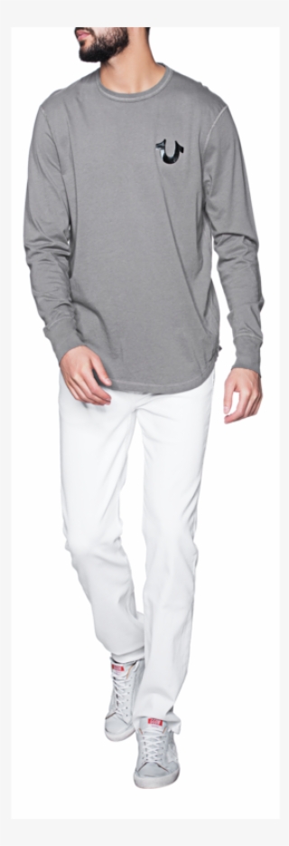 True Religioncore Metallic Grey // Longsleeve With - Pajamas #8220112