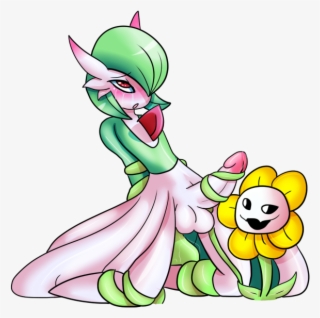 D - Facdn - - Yoshimister Flowey And Gardevoir - Png - Cartoon #8220398