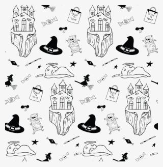 Line Drawing Halloween Vector - Sketch #8220406