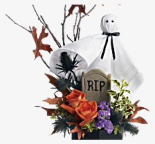 Easter Flower Clipart Memorial Cross - Halloween Arrangement #8221708