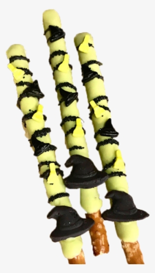 Witches Hat And Broom Chocolate Covered Pretzel Sticks - Twig #8222274