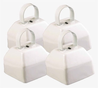 White Plain Cowbell Small Pack 4 [gogo Bells] - Bag #8223145