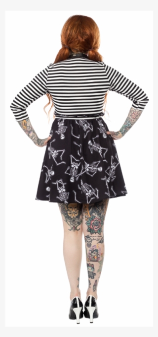 Women's Dancing Skeletons Scoop Dress - A-line #8223754