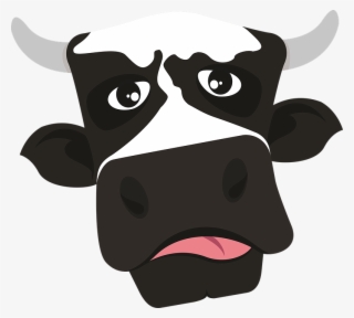 Cow Moo Vegan - Cartoon Cow Head Hd #8224870